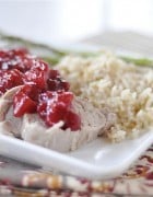 Cranberry and Apple Pork Tenderloin