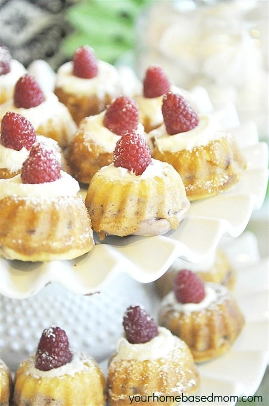 White Chocolate Raspberry Bundt Cake