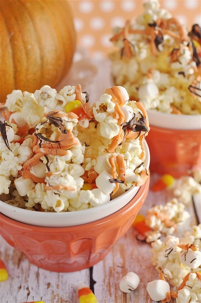 White Chocolate Candy Corn Popcorn