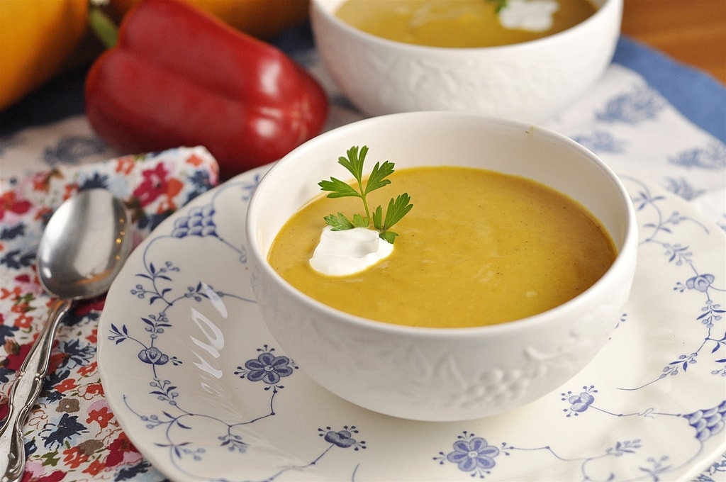 Roasted Vegetable and Pumpkin Soup