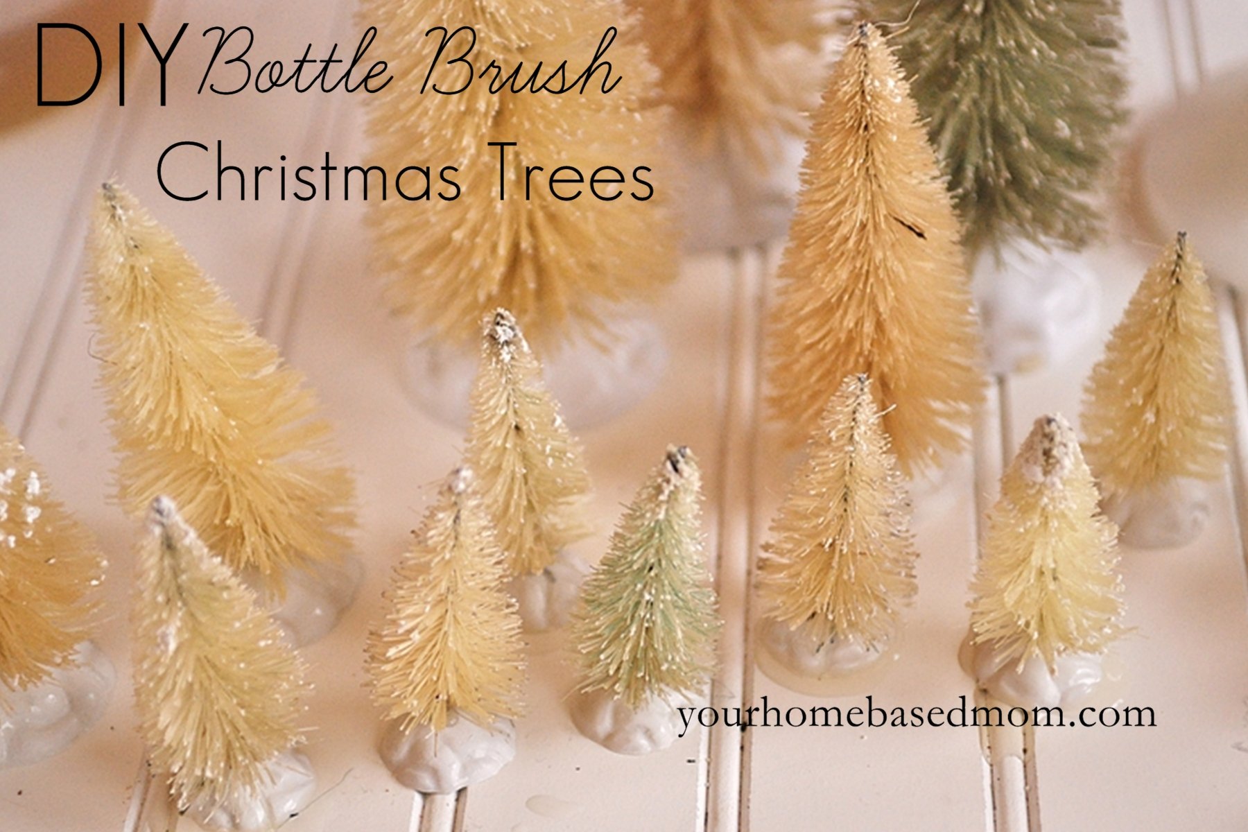 diy bottle brush christmas trees diy bottle brush christmas trees