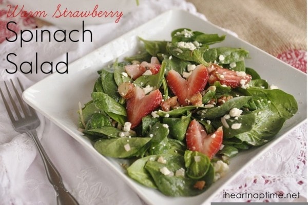 warm spinach salad