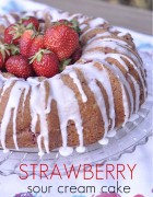 strawberry cream cake