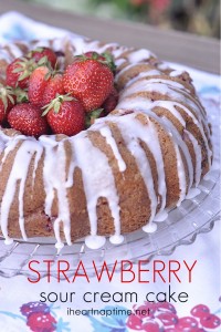 strawberry cream cake