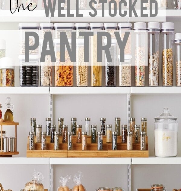 well stocked pantry