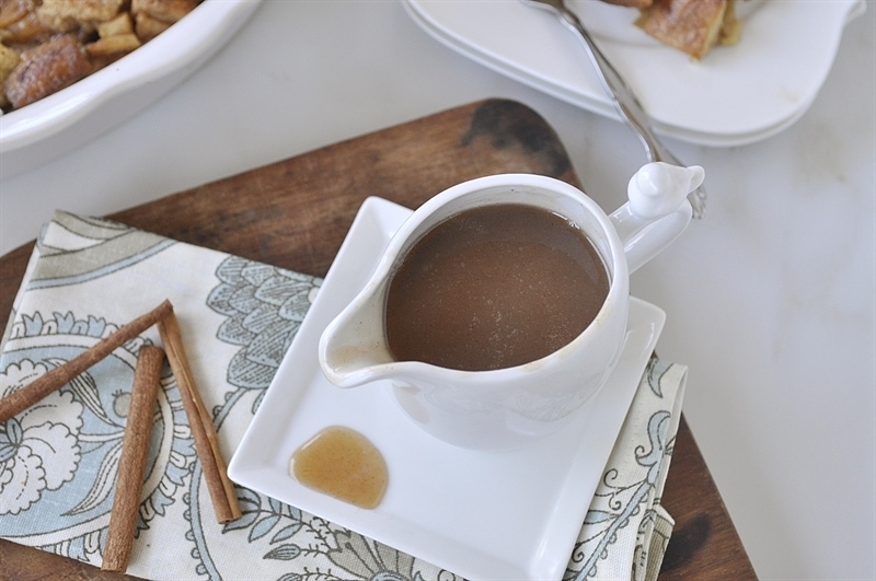 You are going to want to pour this cinnamon syrup on everything! It's that good!!