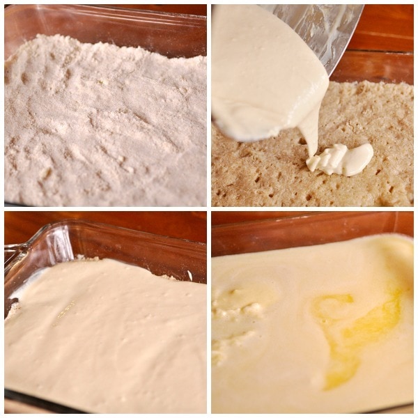 lemon cheesecake bars step by step