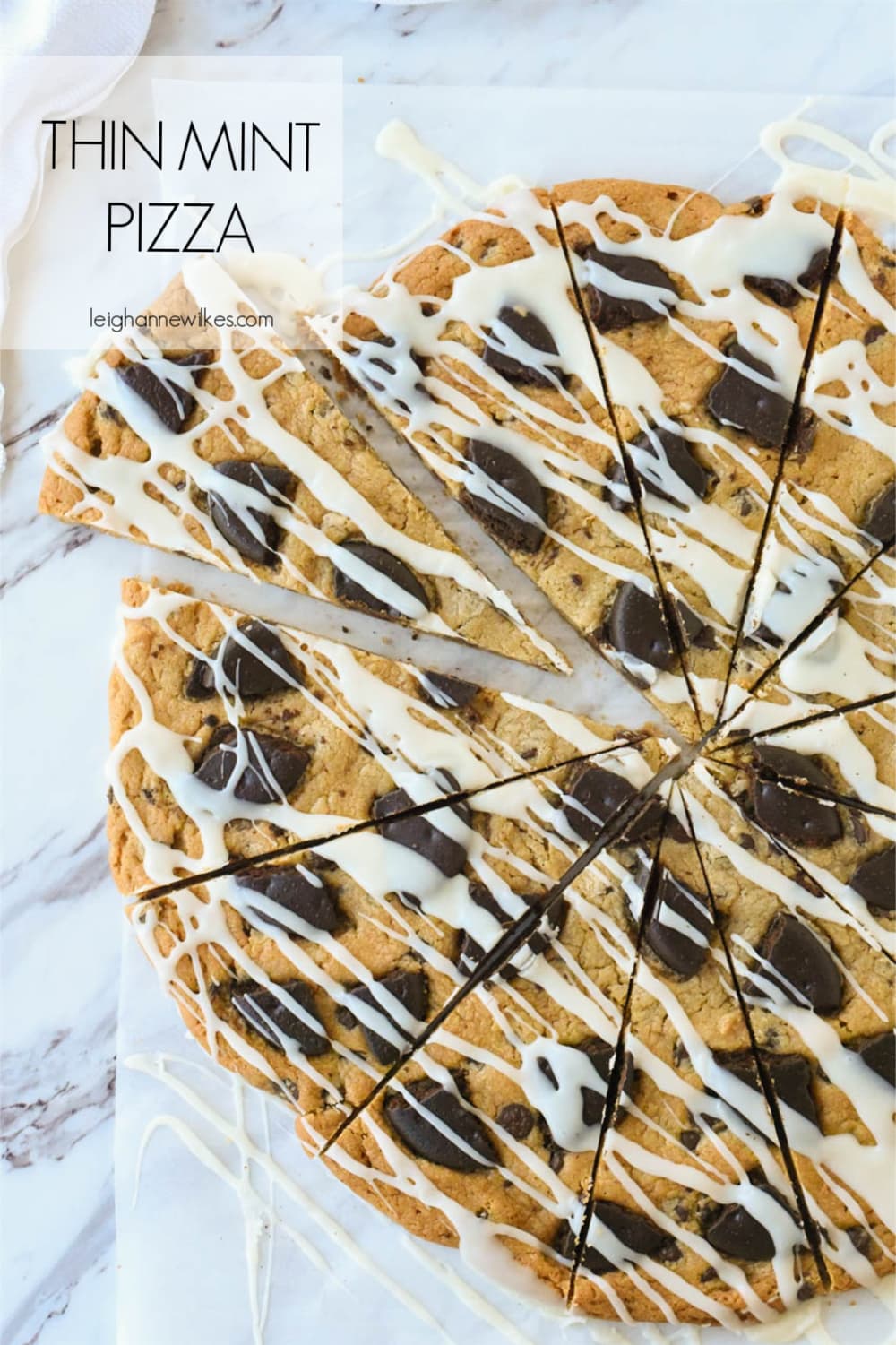 slices of a cookie pizza