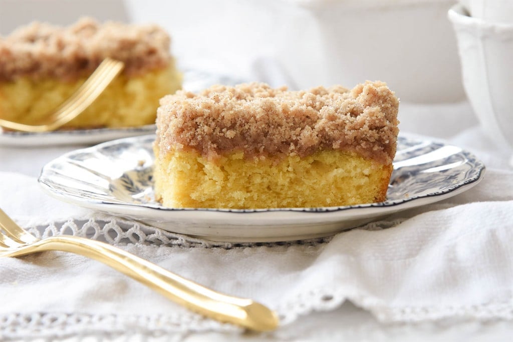 Starbucks Coffee Cake Recipe made with boxed cake mix