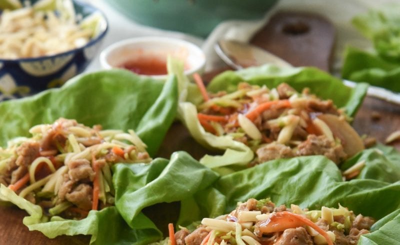 Easy Chicken Lettuce Wraps