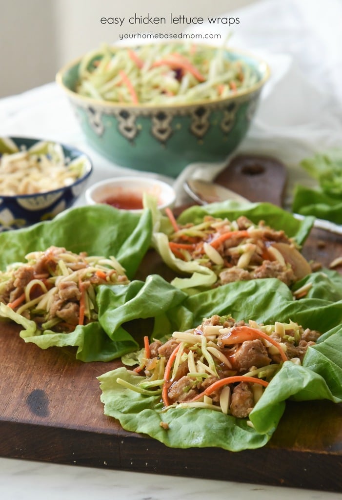 Easy Chicken Lettuce Wraps | Your Homebased Mom