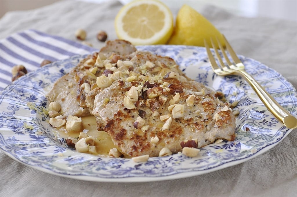 Lemon Hazelnut Pork Chops