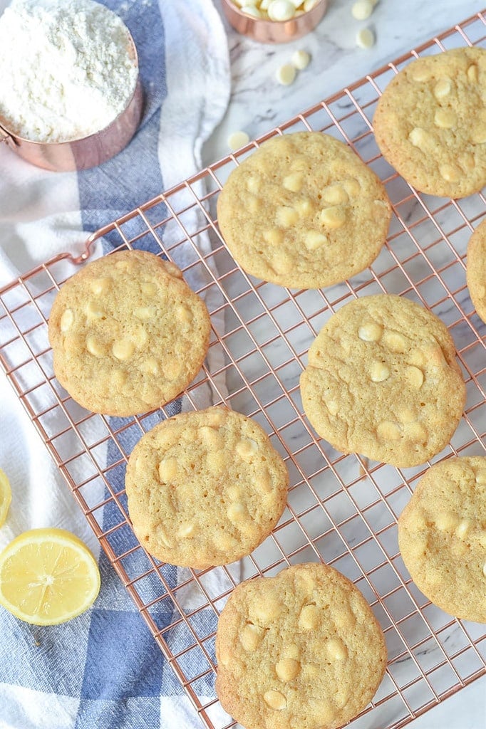 Lemon White Chocolate Chip Cookies