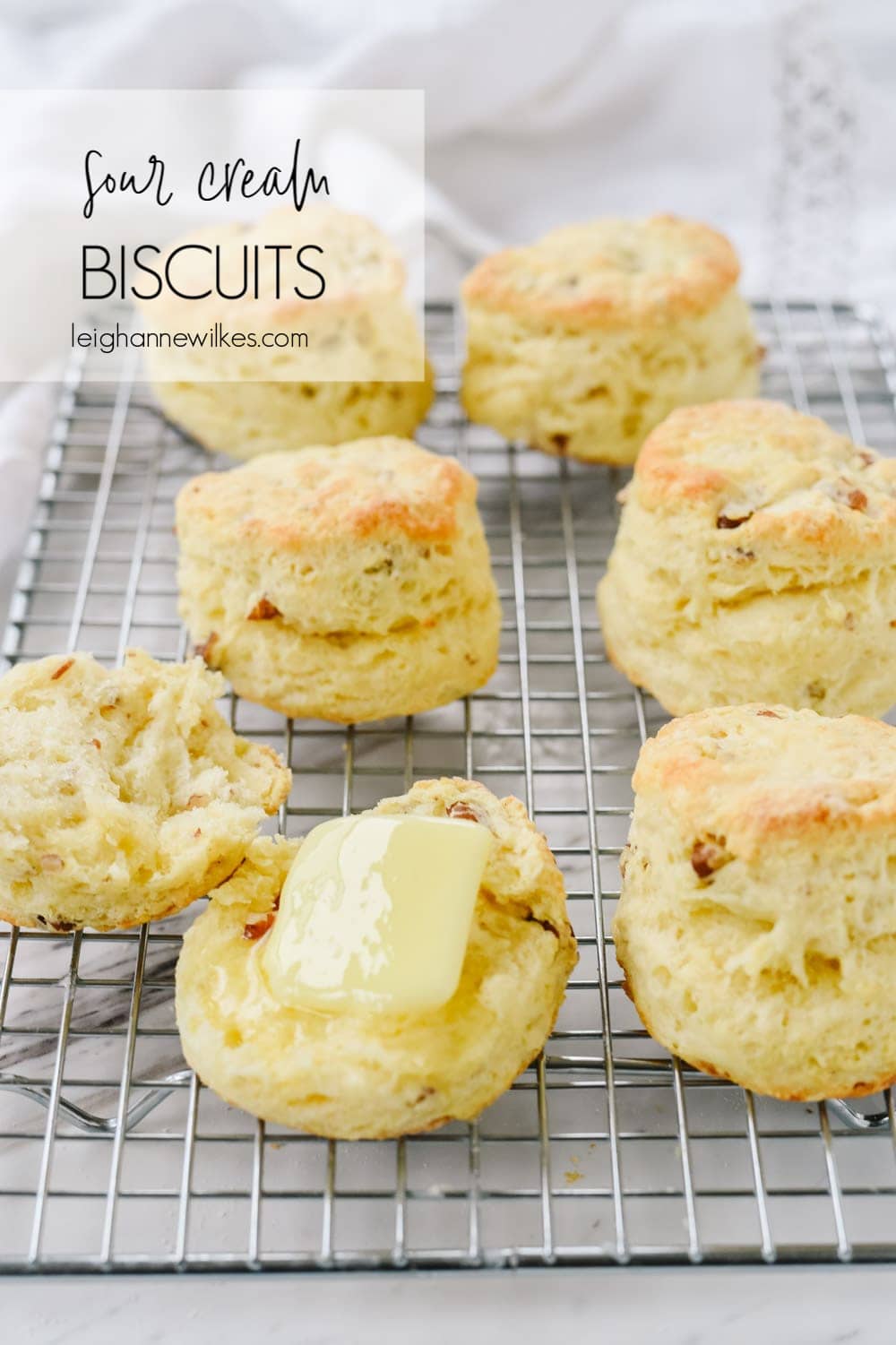 Flaky Sour Cream Biscuit Recipe by Leigh Anne Wilkes