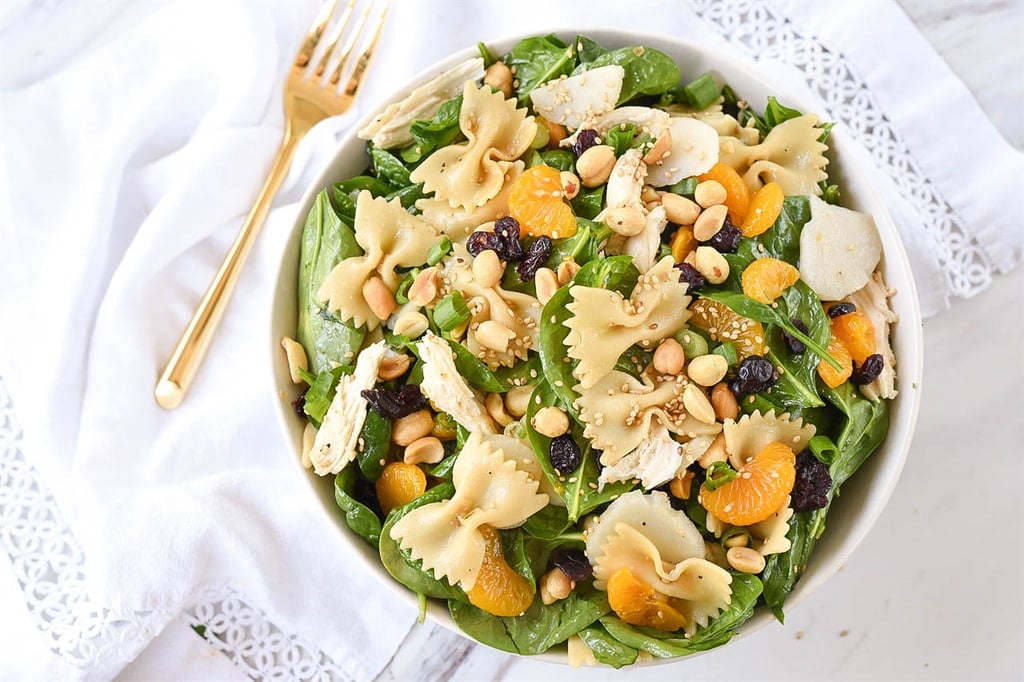 Spinach Pasta Salad 