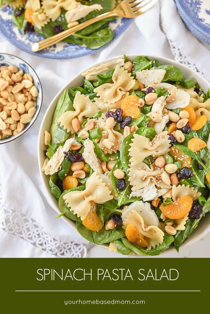 Spinach Pasta Salad - Recipes from Your Homebased Mom