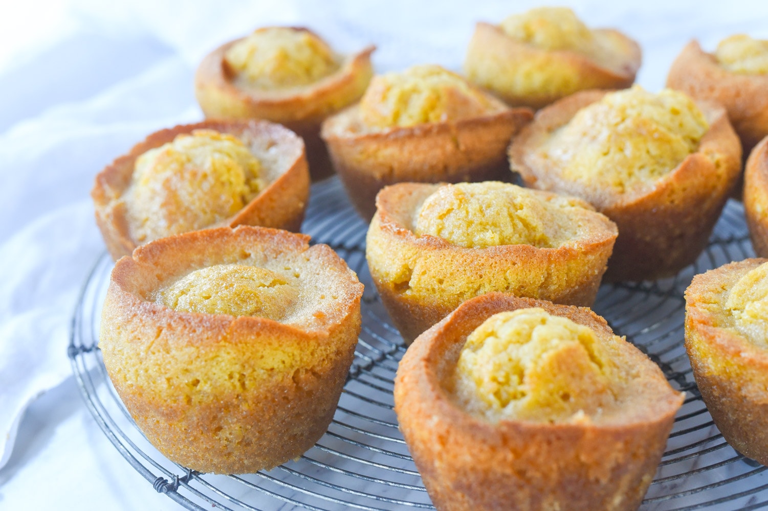 Marmalade muffins on a rack