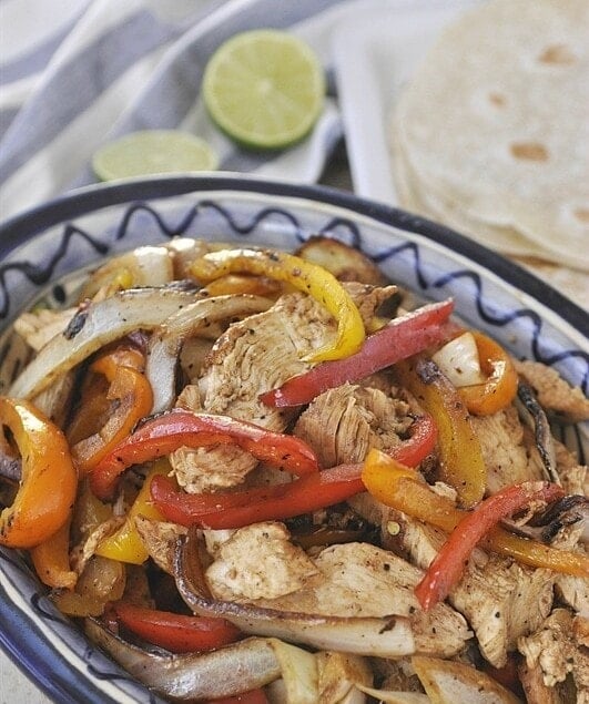 Chicken Fajitas - a family favorite dinner choice!