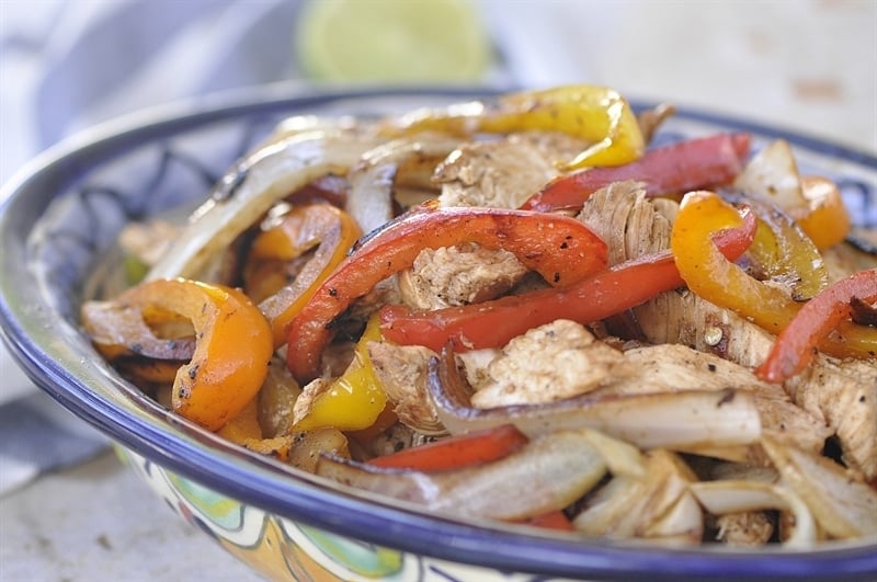 fajita chicken peppers and onions