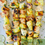 chicken skewers with pineapple