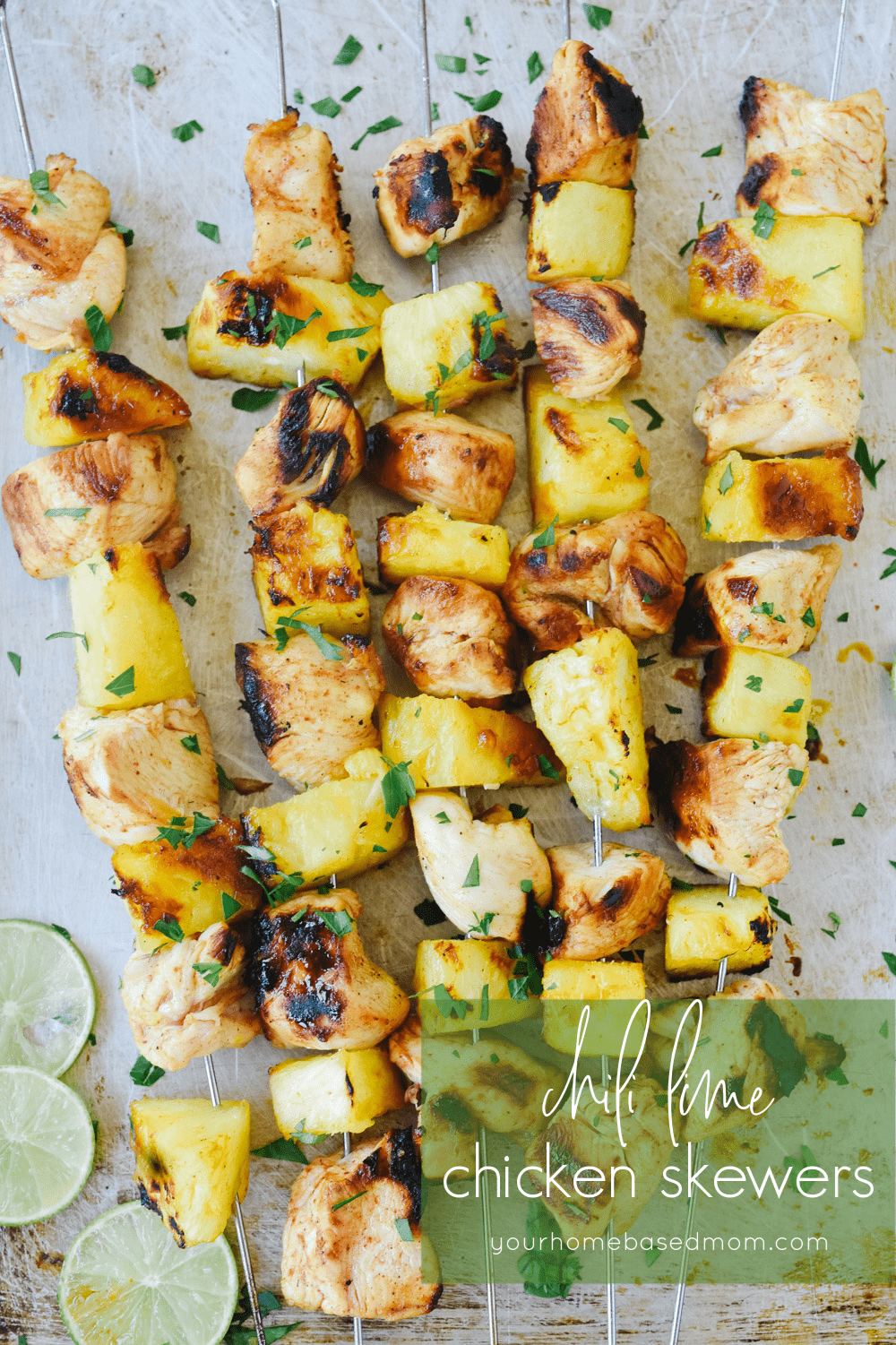 chicken skewers with pineapple