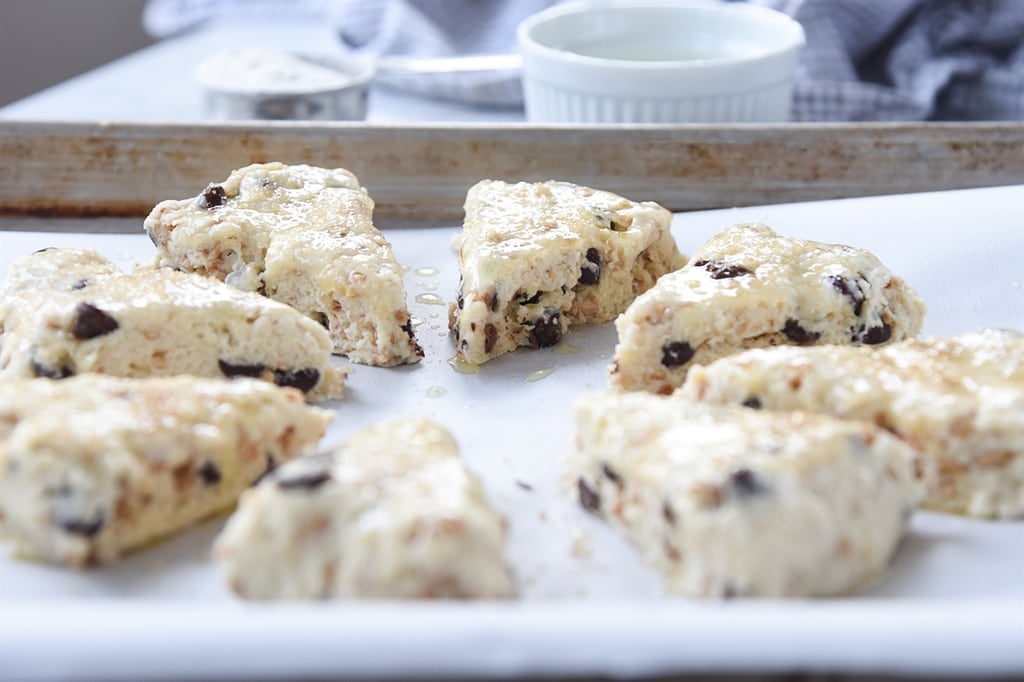 CHocolate Chip and Toffee Cream Scones