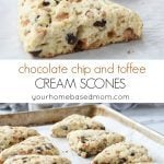 Chocolate Chip and Toffee Cream Scones - C