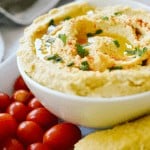 hummus in a bowl