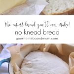 No Knead Bread @yourhomebasedmom.com