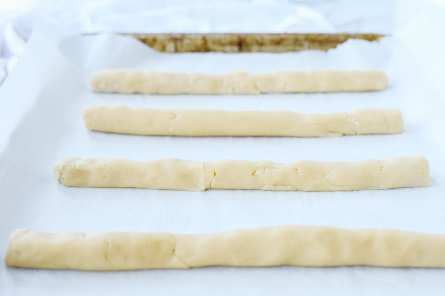 ropes of split second cookie dough