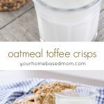 Oatmeal Toffee Crisps - the perfect cookie,. Crisp on the edges and chewy in the middle