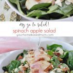 Spinach Apple Salad - my go to salad!