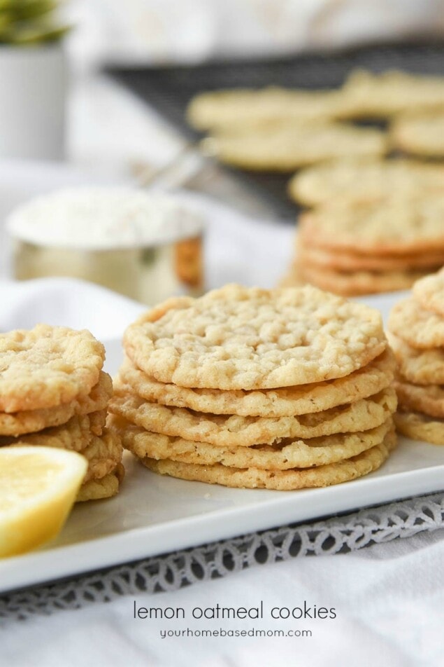 Lemon Oatmeal Cookies Recipes from Your Homebased Mom