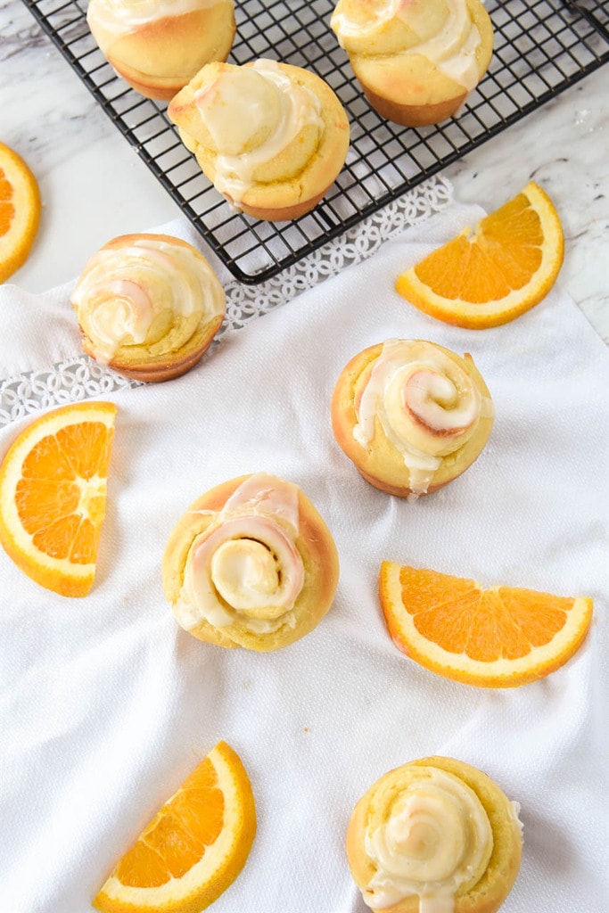 homemade orange rolls