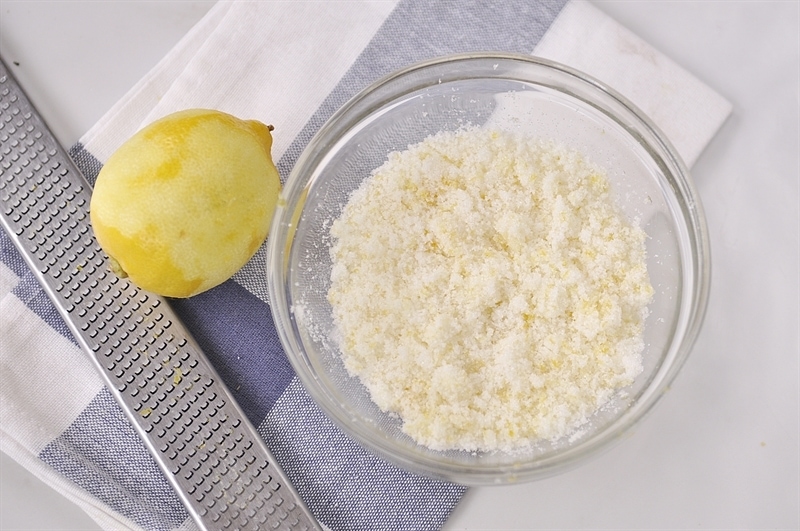 lemon infused sugar