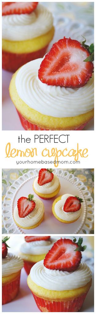 This is truly the most perfect lemon cupcake you will ever taste!