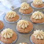 zucchini cupcakes with caramel frosting