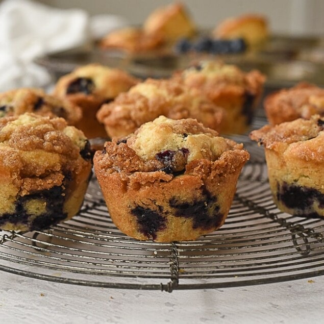 muffins on a cooling rack