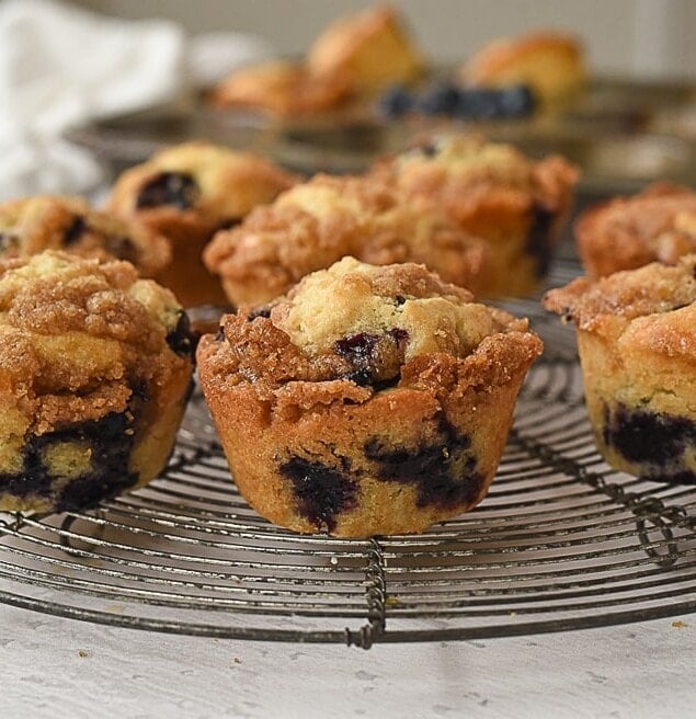 muffins on a cooling rack