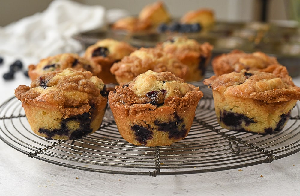 muffins on a cooling rack