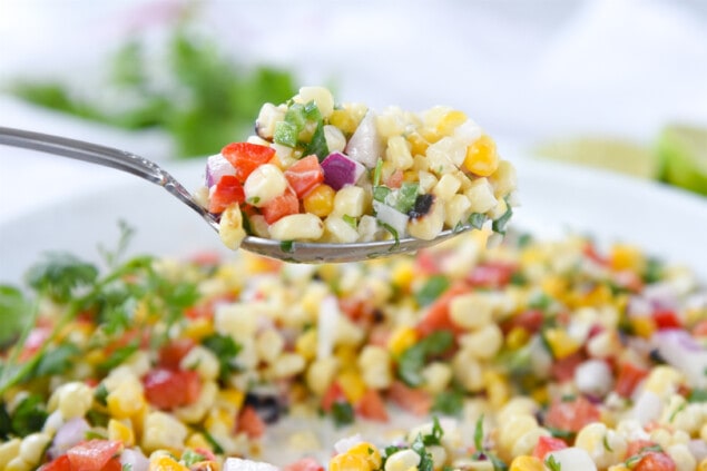 Roasted Corn Salad Recipe Leigh Anne Wilkes Roaste Corn Salad 8 Of 8 635x423