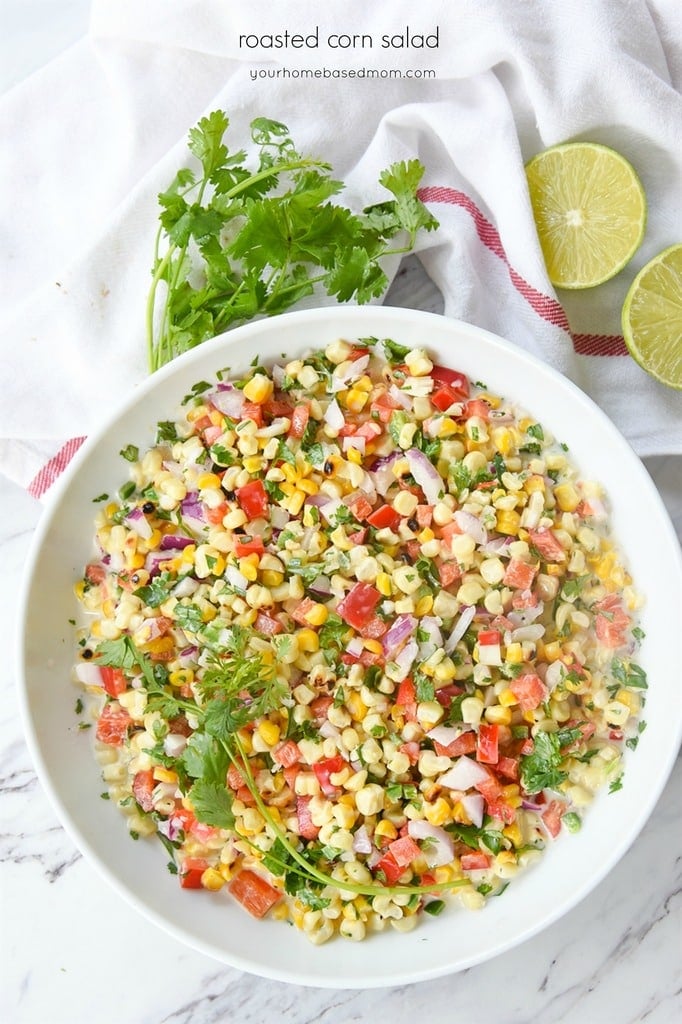 bowl of Roasted Corn Salad