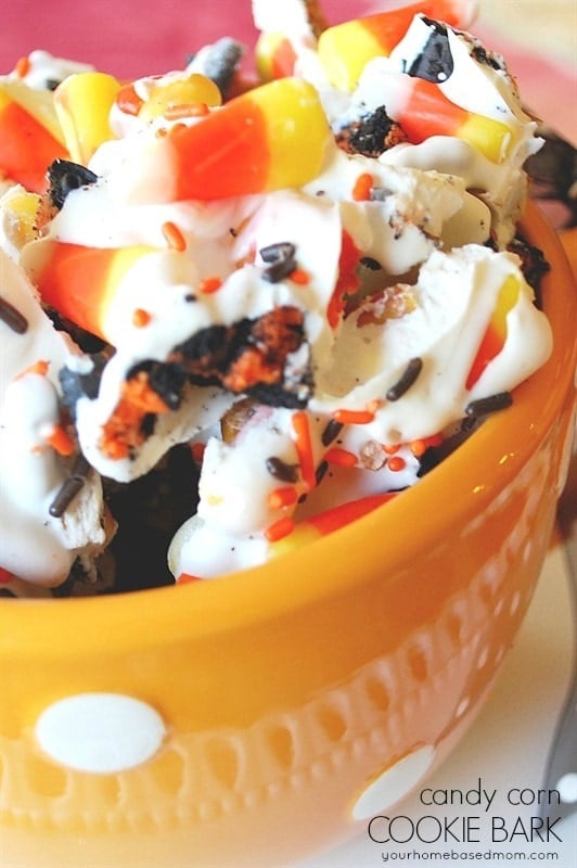 Candy Corn Cookie Bark - Your Homebased Mom