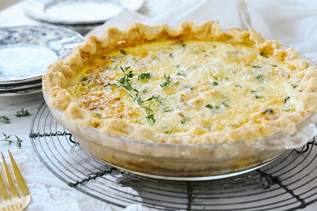 a whole quiche lorraine