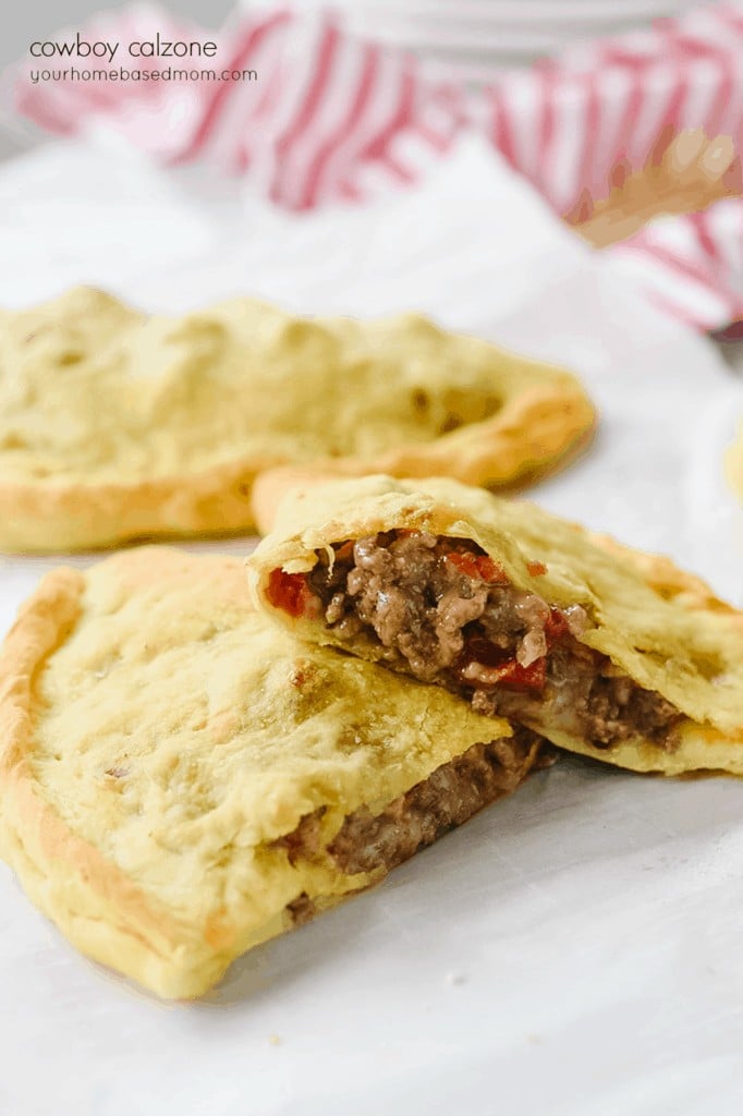 Cowboy calzones with ground beef