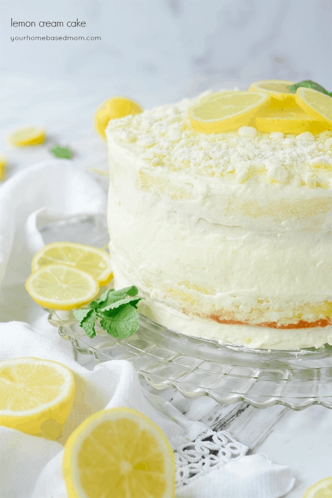 Lemon Cream Cake Recipe | Your Homebased Mom