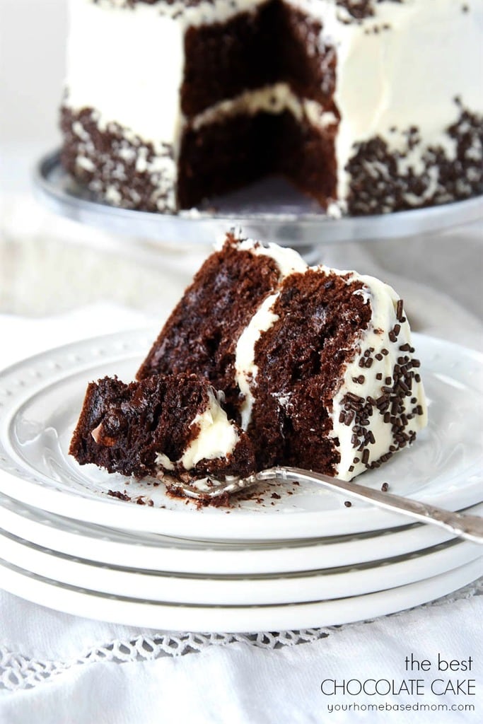 Chocolate Sheet Cake for Two {Texas Sheet Cake} by Leigh Anne Wilkes