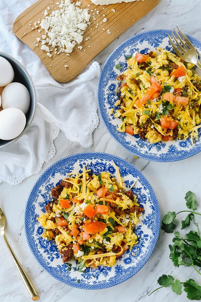 chorizo scrambled eggs