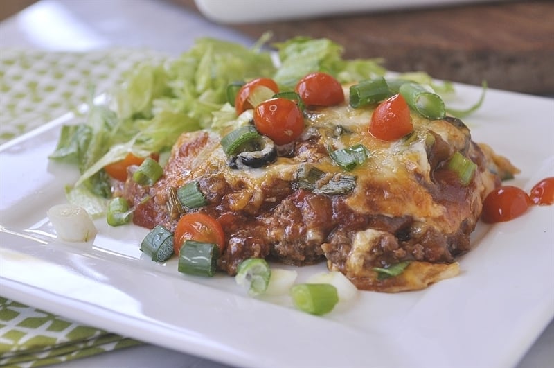 beef Enchilada Casserole