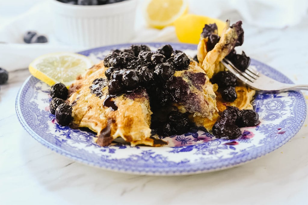 Lemon blueberry Pancakes 